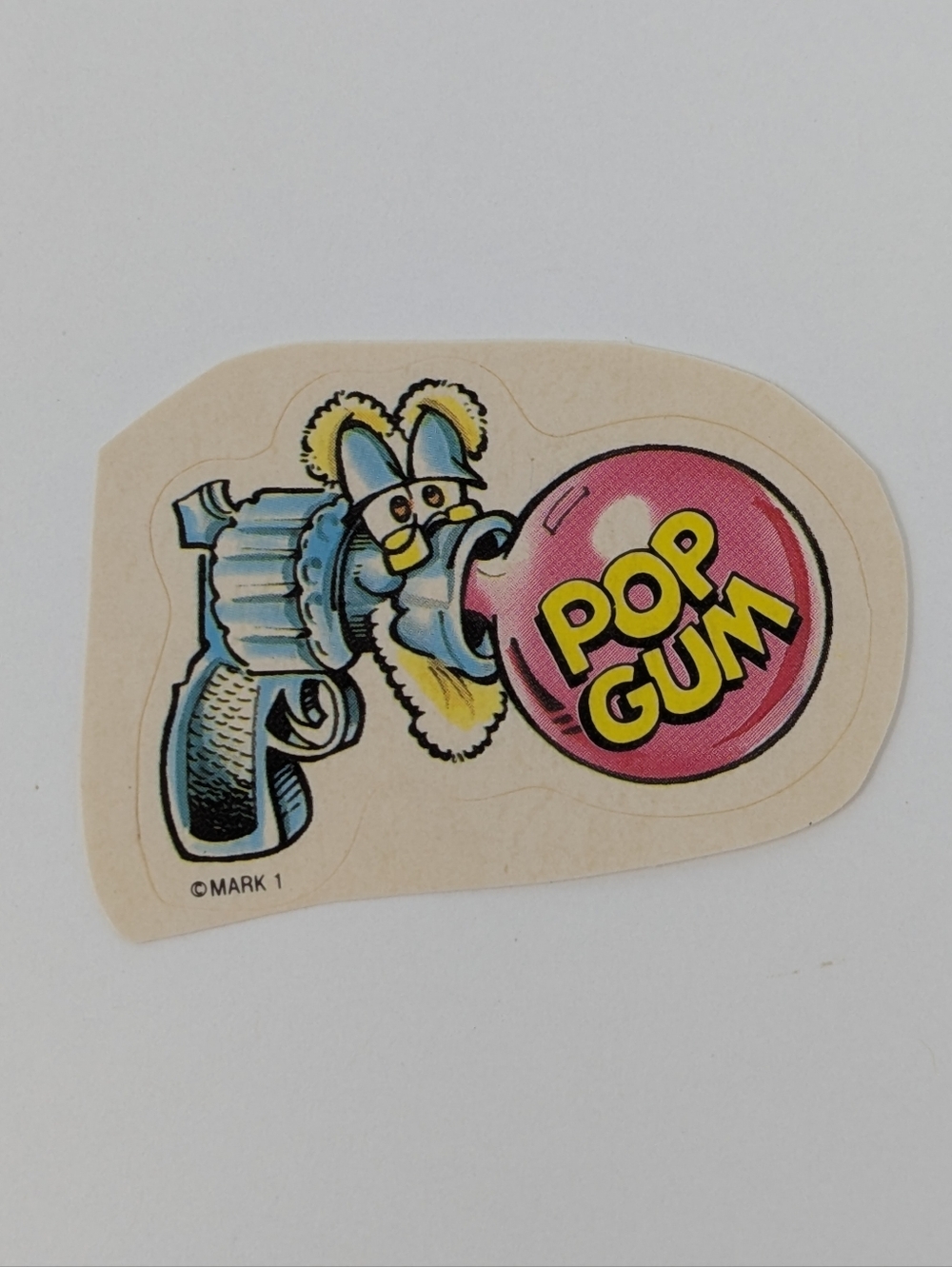 Vintage Sticker Scratch and Sniff Bubble Gum Celebrity Mark 1983 Pop
